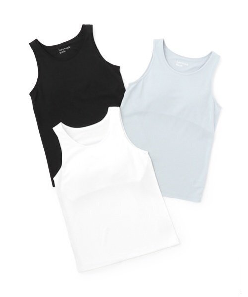 LOVETOXIC（ラブトキシック）の「【ベーシック】【接触冷感/ひんやり】カップつきタンクトップ（タンクトップ・キッズ・ブラック/サックスブルー/オフホワイト・L:160cm/M:150cm/S:140cm/130cm/LL(170cm)）」の12枚目の写真