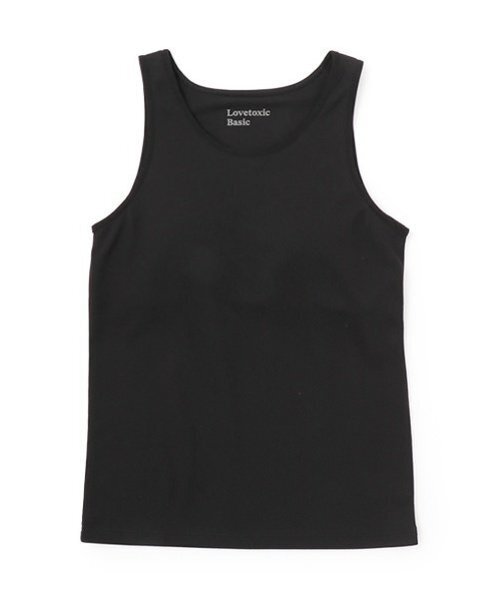 LOVETOXIC（ラブトキシック）の「【ベーシック】【接触冷感/ひんやり】カップつきタンクトップ（タンクトップ・キッズ・ブラック/サックスブルー/オフホワイト・L:160cm/M:150cm/S:140cm/130cm/LL(170cm)）」の9枚目の写真