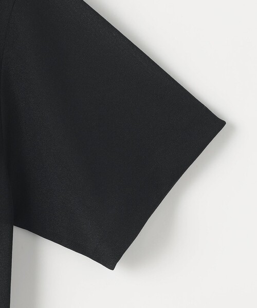 23区（ニジュウサンク）の「【SLOW/一部店舗限定】シースルートリコット シアー Tシャツ（Tシャツ/カットソー・レディース・ホワイト系/ブラック系・38）」の9枚目の写真