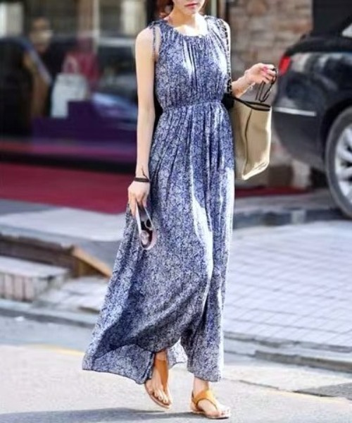 【Dolce&Gabbana】フローラルプリント ノースリーブ ワンピース Dolce & Gabbana フローラルプリント ノースリーブ ワンピース
