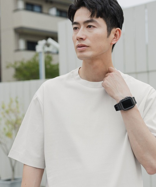 GLOBAL WORK（グローバルワーク）の「汗染み軽減クリーンT/288100（Tシャツ/カットソー・メンズ・ライトグレー/ブラック/ブラウン/オフホワイト・MEDIUM/SMALL/X-LARGE/LARGE）」の3枚目の写真