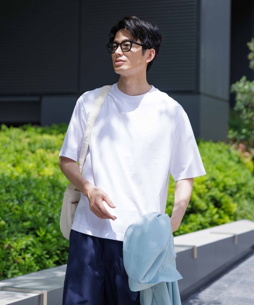 GLOBAL WORK（グローバルワーク）の「汗染み軽減クリーンT/288100（Tシャツ/カットソー・メンズ・ライトグレー/ブラック/ブラウン/オフホワイト・MEDIUM/SMALL/X-LARGE/LARGE）」の20枚目の写真