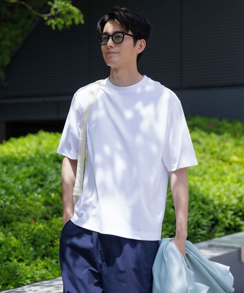 GLOBAL WORK（グローバルワーク）の「汗染み軽減クリーンT/288100（Tシャツ/カットソー・メンズ・ライトグレー/ブラック/ブラウン/オフホワイト・MEDIUM/SMALL/X-LARGE/LARGE）」の21枚目の写真