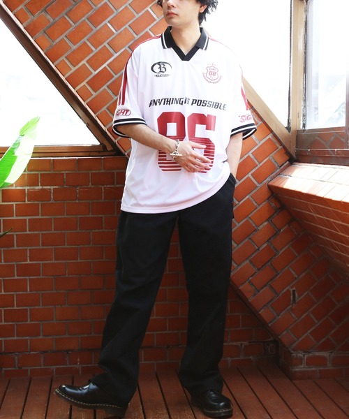 ８(eight)（エイト）の「スポーツデザインサッカーTシャツ（Tシャツ/カットソー・メンズ・ホワイト系その他/ブラック×レッド/レッド系その他/ネイビー系・MEDIUM/LARGE）」の5枚目の写真