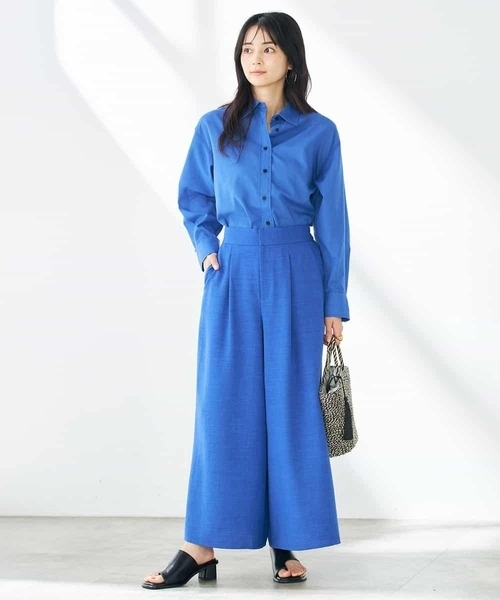 a.v.v(アーヴェヴェ)の「【マルチウェイ】リネン混ベーシックシャツ(シャツ/ブラウス・レディース・ベージュ/ホワイト/ライラック/ブルー/オレンジ・34/36/42/40/38)」の22枚目の写真