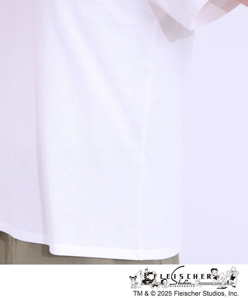 Cutie Blonde（キューティーブロンド）の「【BETTY BOOP（TM）別注】ベーシックTシャツ（Tシャツ/カットソー・レディース・チャコール/ホワイト系3/ブラック系1/ホワイト系4・04/03/02/01）」の8枚目の写真