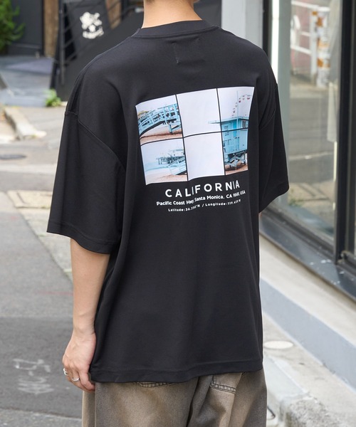 MAISON CLUB(メゾンクラブ)の「【MAISON CLUB】Over Size Dry Tee CITY SERIES ~CALIFORNIA~ / カルフォルニア プリントロゴ(Tシャツ/カットソー・メンズ・ブラック/ホワイト・M/L)」の8枚目の写真