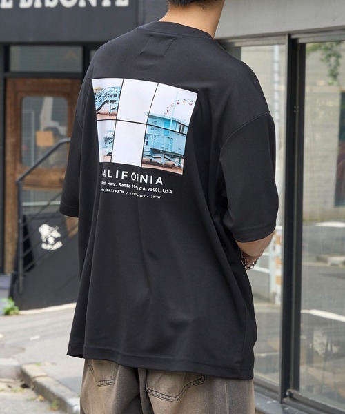 MAISON CLUB(メゾンクラブ)の「【MAISON CLUB】Over Size Dry Tee CITY SERIES ~CALIFORNIA~ / カルフォルニア プリントロゴ(Tシャツ/カットソー・メンズ・ブラック/ホワイト・M/L)」の9枚目の写真