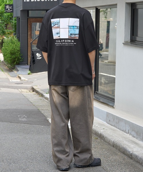 MAISON CLUB(メゾンクラブ)の「【MAISON CLUB】Over Size Dry Tee CITY SERIES ~CALIFORNIA~ / カルフォルニア プリントロゴ(Tシャツ/カットソー・メンズ・ブラック/ホワイト・M/L)」の11枚目の写真
