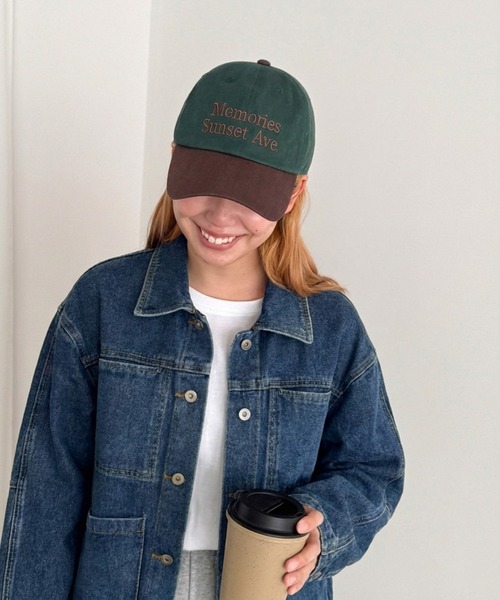 CANAL JEAN（キャナルジーン）の「Lakey Park　Memories ロゴCAP（キャップ・レディース・グリーン・ONE SIZE）」の10枚目の写真