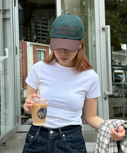 CANAL JEAN(キャナルジーン)の「Lakey Park Memories ロゴCAP(キャップ・レディース・グリーン/アイボリー・ONE SIZE)」の9枚目の写真