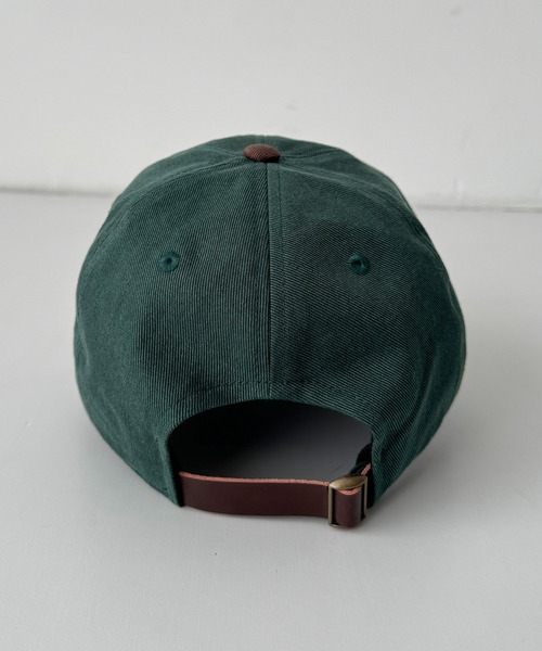 CANAL JEAN(キャナルジーン)の「Lakey Park Memories ロゴCAP(キャップ・レディース・グリーン/アイボリー・ONE SIZE)」の4枚目の写真