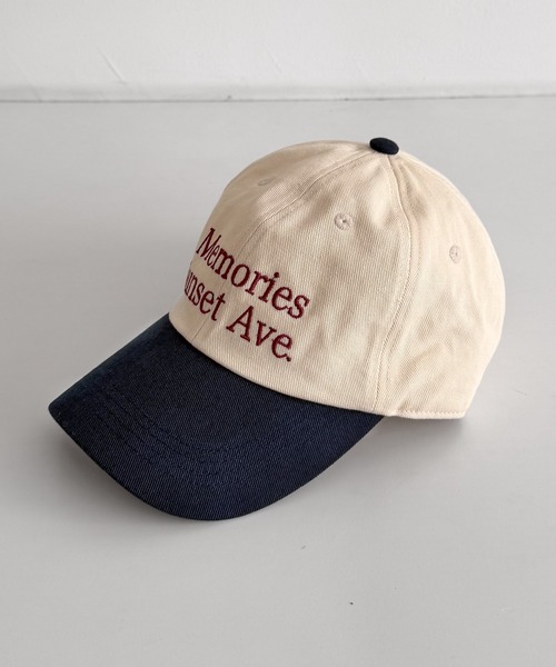 CANAL JEAN(キャナルジーン)の「Lakey Park Memories ロゴCAP(キャップ・レディース・グリーン/アイボリー・ONE SIZE)」の5枚目の写真