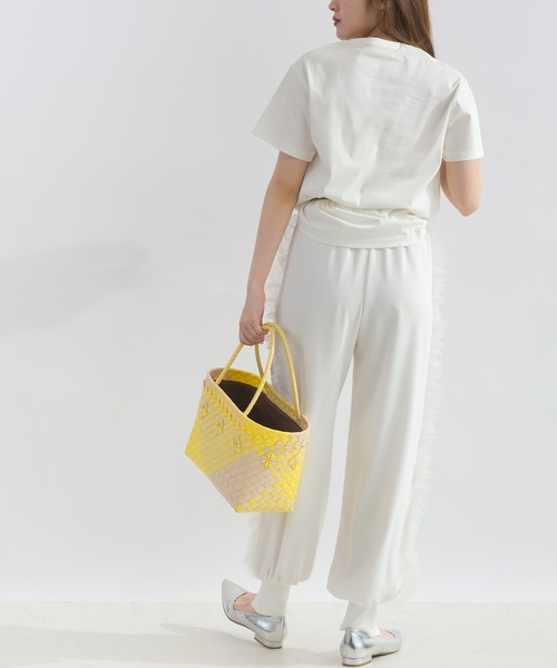 PICCIN PERLA(ピッチンペルラ)の「ハートチュールカットソー(Tシャツ/カットソー・レディース・ブラック/オフホワイト・M)」の9枚目の写真