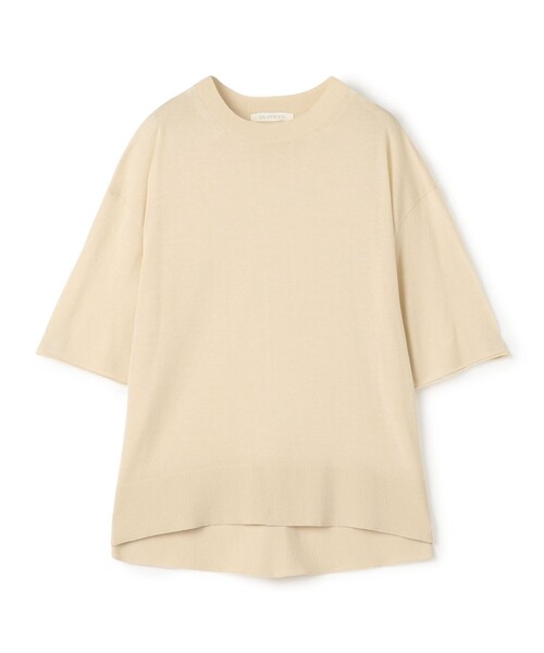 今期25夏新作タグ付き未使用ギャルリーヴィークレープコットン薄手ニット 今期25夏新作タグ付き未使用ギャルリーヴィークレープコットン