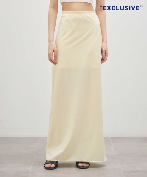 KANEMASA PHIL.（カネマサフィル）の「【KANEMASA PHIL./カネマサフィル】別注 46G Skirt/タイトロングスカート（スカート・レディース・イエロー/ブラウン/ブラック/ブルー・SMALL/MEDIUM）」の4枚目の写真