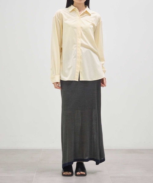 KANEMASA PHIL.（カネマサフィル）の「【KANEMASA PHIL./カネマサフィル】別注 46G Skirt/タイトロングスカート（スカート・レディース・イエロー/ブラウン/ブラック/ブルー・SMALL/MEDIUM）」の16枚目の写真