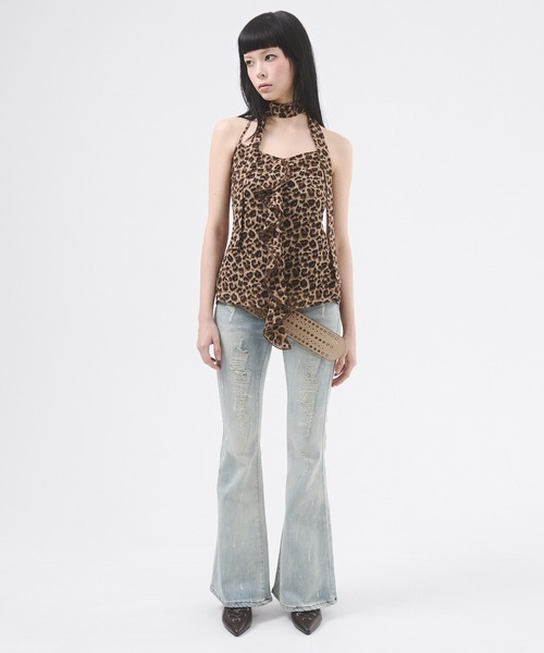 平成ギャルd.i.a. クラッシュフレアデニム　y2k archiveストレッチ 平成ギャルd.i.a. クラッシュフレアデニム y2k archiveストレッチ