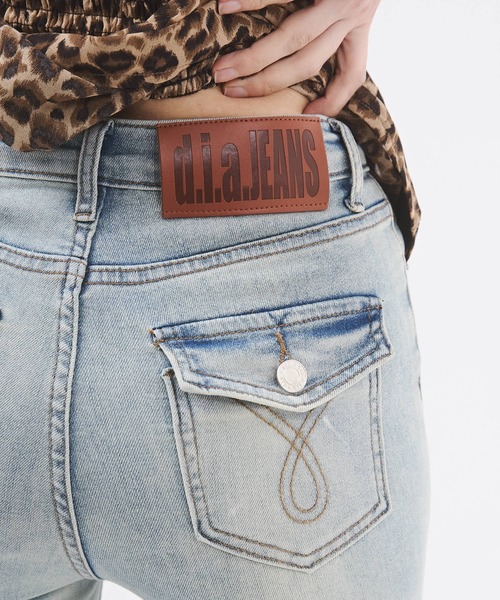 セール】クラッシュストレッチフレアデニムパンツ（デニムパンツ