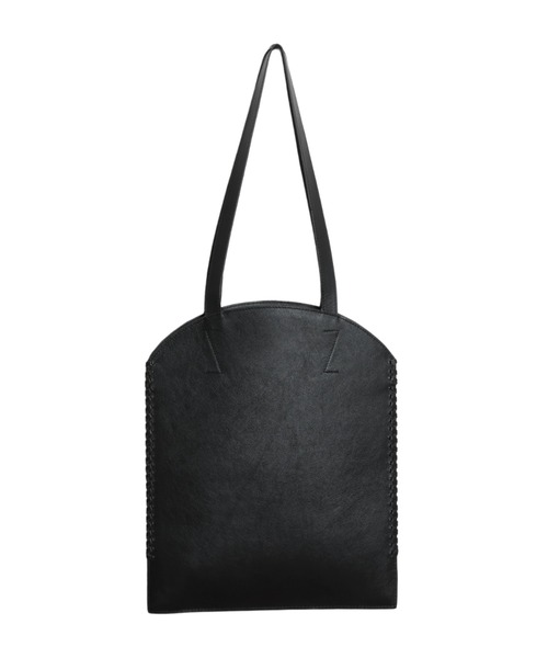 YArKA（ヤーカ）の「【YArKA/ヤーカ】real leather lace up tote bag [lumm2] / リアルレザーレースアップデザイントートバッグ（トートバッグ・レディース・ブラック・FREE）」の4枚目の写真