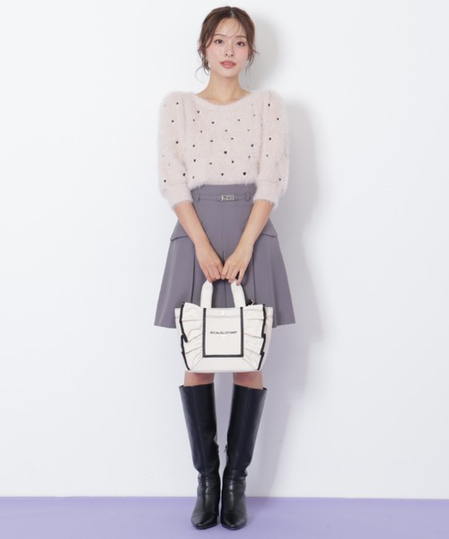 JILL by JILL STUART(ジルバイジルスチュアート)の「フレームフリルトート小(トートバッグ・レディース・ホワイト系その他/ホワイト/ブラック/ピンク・FREE)」の14枚目の写真