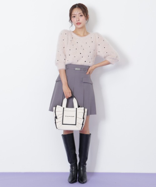 JILL by JILL STUART(ジルバイジルスチュアート)の「フレームフリルトート小(トートバッグ・レディース・ホワイト系その他/ホワイト/ブラック/ピンク・FREE)」の13枚目の写真