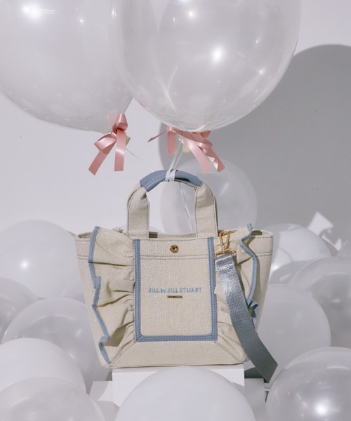 JILL by JILL STUART(ジルバイジルスチュアート)の「フレームフリルトート小(トートバッグ・レディース・ホワイト系その他/ホワイト/ブラック/ピンク・FREE)」の16枚目の写真