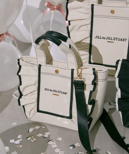 JILL by JILL STUART(ジルバイジルスチュアート)の「フレームフリルトート小(トートバッグ・レディース・ホワイト系その他/ホワイト/ブラック/ピンク・FREE)」の17枚目の写真