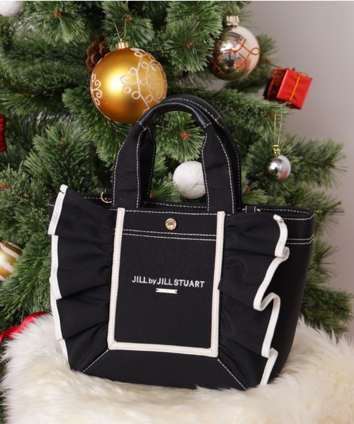 JILL by JILL STUART(ジルバイジルスチュアート)の「フレームフリルトート小(トートバッグ・レディース・ホワイト系その他/ホワイト/ブラック/ピンク・FREE)」の19枚目の写真