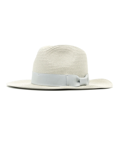 INTERPLANET WINGS（インタープラネットウィング）の「リボン付中折れHAT（ハット・レディース・ネイビー/グレー/ナチュラル/オフホワイト・フリー）」の3枚目の写真