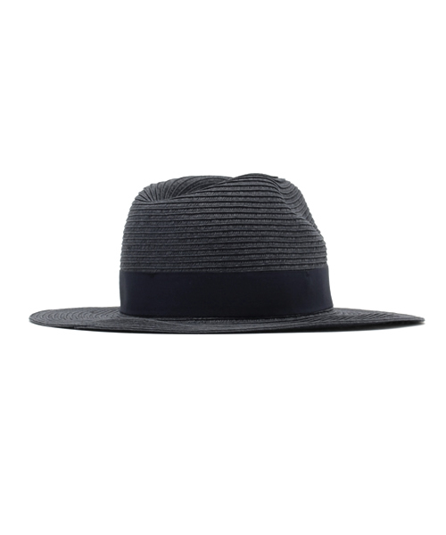 INTERPLANET WINGS（インタープラネットウィング）の「リボン付中折れHAT（ハット・レディース・ネイビー/グレー/ナチュラル/オフホワイト・フリー）」の5枚目の写真