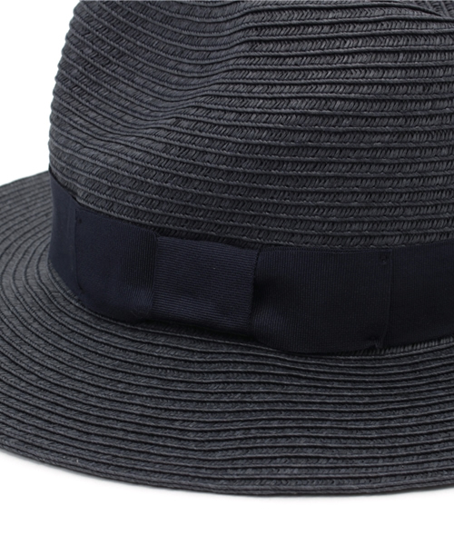 INTERPLANET WINGS（インタープラネットウィング）の「リボン付中折れHAT（ハット・レディース・ネイビー/グレー/ナチュラル/オフホワイト・フリー）」の6枚目の写真