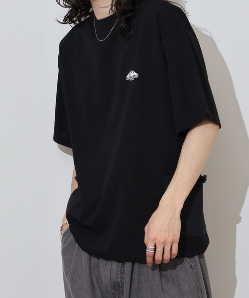 FUNALIVE(ファンアライブ)の「梨地 ナイロンポケ ロゴ 半袖 Tシャツ(Tシャツ/カットソー・メンズ・ブラック/レディッシュグレー/ベージュ/ホワイト・L/LL/M)」の11枚目の写真