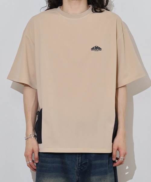 FUNALIVE(ファンアライブ)の「梨地 ナイロンポケ ロゴ 半袖 Tシャツ(Tシャツ/カットソー・メンズ・ブラック/レディッシュグレー/ベージュ/ホワイト・L/LL/M)」の21枚目の写真