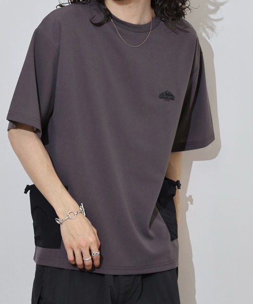 FUNALIVE(ファンアライブ)の「梨地 ナイロンポケ ロゴ 半袖 Tシャツ(Tシャツ/カットソー・メンズ・ブラック/レディッシュグレー/ベージュ/ホワイト・L/LL/M)」の18枚目の写真