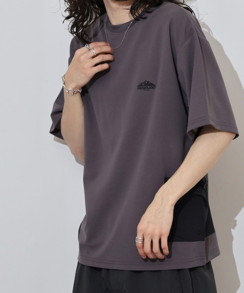 FUNALIVE(ファンアライブ)の「梨地 ナイロンポケ ロゴ 半袖 Tシャツ(Tシャツ/カットソー・メンズ・ブラック/レディッシュグレー/ベージュ/ホワイト・L/LL/M)」の19枚目の写真