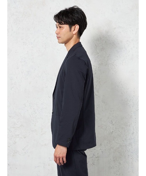 HARUYAMA(ハルヤマ)の「【WEB限定】上下セットアップ ハイブリッドジャージー ストレッチ 無地 通年(スーツセット・メンズ・ネイビー/ライトグレー/チャコールグレー/ブラック・S/M/L/LL/3L)」の13枚目の写真