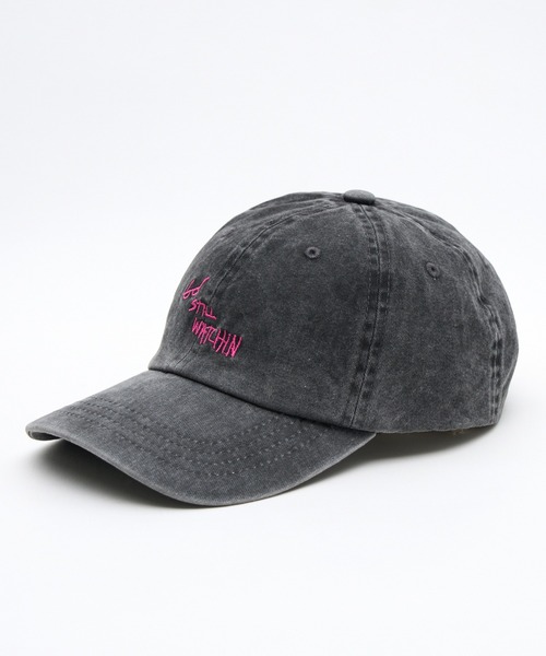THRASHER（スラッシャー）の「【THRASHER】THRASHER メガネロゴ刺繍CAP（キャップ・メンズ・サックスブルー/ピンク/ホワイト・FREE）」の3枚目の写真