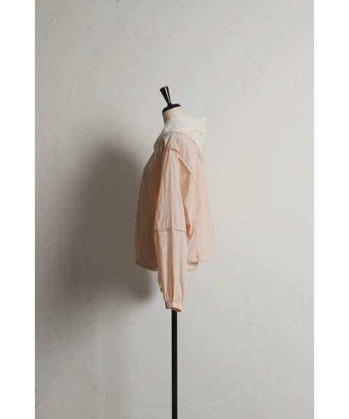 &. NOSTALGIA（アンドドットノスタルジア）の「【ZOZO限定】フードレースナイロンパーカー（パーカー・レディース・アイボリー/ピンク・M）」の16枚目の写真