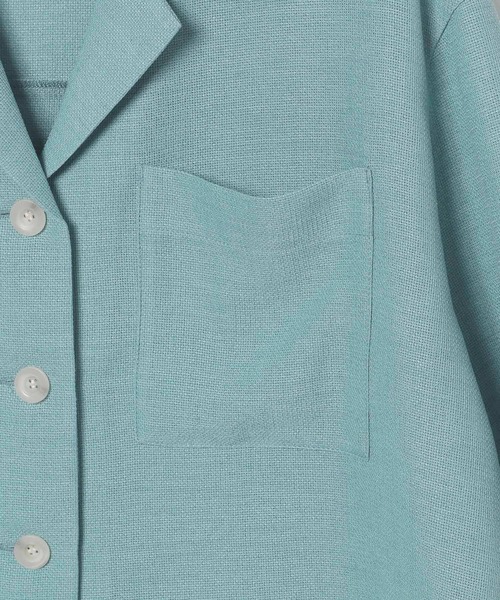 LEPSIM（レプシィム）の「パナマ5分袖シャツ　493054（シャツ/ブラウス・レディース・ブラック/ブルー/ベージュ系その他・FREE）」の15枚目の写真