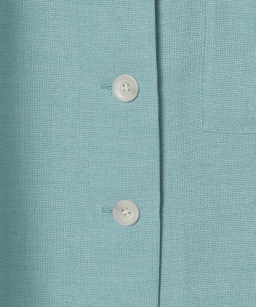 LEPSIM（レプシィム）の「パナマ5分袖シャツ　493054（シャツ/ブラウス・レディース・ブラック/ブルー/ベージュ系その他・FREE）」の4枚目の写真