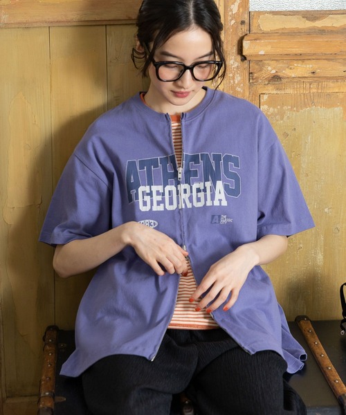 niko and...(ニコアンド)の「アソートプリントダブルZIPTシャツ(Tシャツ/カットソー・レディース・ナチュラル/ブラック/ラベンダー・FREE)」の18枚目の写真