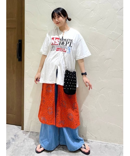 セール】アソートプリントダブルZIPTシャツ（Tシャツ/カットソー
