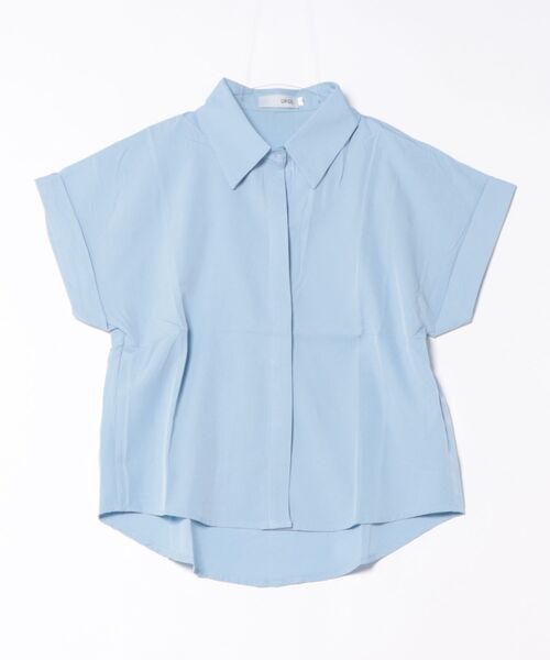 urge:(アージコロン )の「【URGE:】フレンチ スリーブ 半袖 ブラウス(シャツ/ブラウス・レディース・ホワイト/ブルー・X-LARGE/LARGE/MEDIUM/SMALL)」の12枚目の写真
