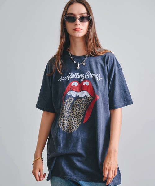 Revo.(レボ)の「ROCK OFF ロックオフ THE ROLLING STONES PRINT T-SHIRT ローリング・ストーンズ プリントTシャツ バンドT(Tシャツ/カットソー・メンズ・グレー/ブラック系/カラフル/ブラック系1・L/XL/M)」の2枚目の写真