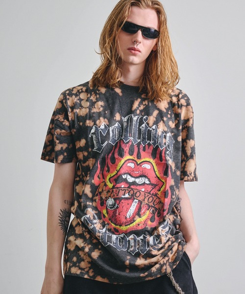 Revo.(レボ)の「ROCK OFF ロックオフ THE ROLLING STONES PRINT T-SHIRT ローリング・ストーンズ プリントTシャツ バンドT(Tシャツ/カットソー・メンズ・グレー/ブラック系/カラフル/ブラック系1・L/XL/M/S)」の2枚目の写真