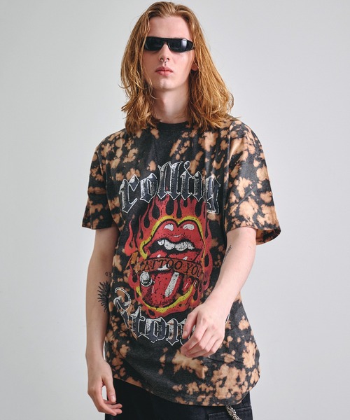 Revo.(レボ)の「ROCK OFF ロックオフ THE ROLLING STONES PRINT T-SHIRT ローリング・ストーンズ プリントTシャツ バンドT(Tシャツ/カットソー・メンズ・グレー/ブラック系/カラフル/ブラック系1・L/XL/M/S)」の16枚目の写真