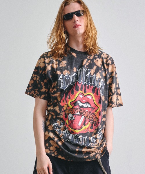 Revo.(レボ)の「ROCK OFF ロックオフ THE ROLLING STONES PRINT T-SHIRT ローリング・ストーンズ プリントTシャツ バンドT(Tシャツ/カットソー・メンズ・グレー/ブラック系/カラフル/ブラック系1・L/XL/M/S)」の15枚目の写真