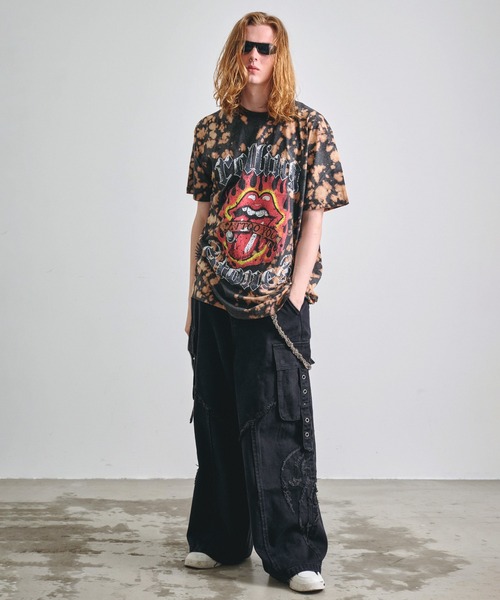 Revo.(レボ)の「ROCK OFF ロックオフ THE ROLLING STONES PRINT T-SHIRT ローリング・ストーンズ プリントTシャツ バンドT(Tシャツ/カットソー・メンズ・グレー/ブラック系/カラフル/ブラック系1・L/XL/M/S)」の17枚目の写真