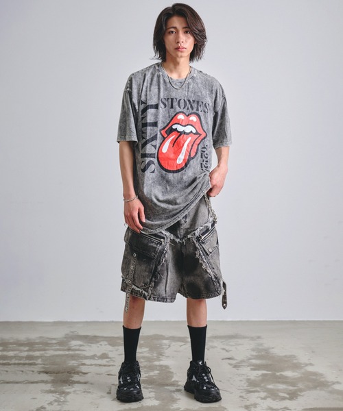 Revo.(レボ)の「ROCK OFF ロックオフ THE ROLLING STONES PRINT T-SHIRT ローリング・ストーンズ プリントTシャツ バンドT(Tシャツ/カットソー・メンズ・グレー/ブラック系/カラフル/ブラック系1・L/XL/M/S)」の14枚目の写真
